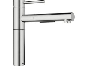 Blanco ALTA II-S PVD steel, výsuvná sprcha s přepínáním
