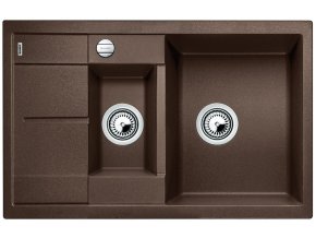 Blanco METRA 6 S Compact Silgranit kávová oboustranné provedení s excentrem
