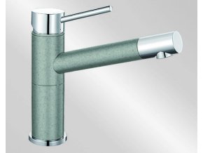 Blanco ALTA Compact Silgranit-look dvoubarevná perlově šedá/chrom