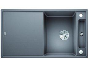 Blanco AXIA III 5 S-F InFino silgranit aluminium dřez vpravo s excentrem přísluš. sklo
