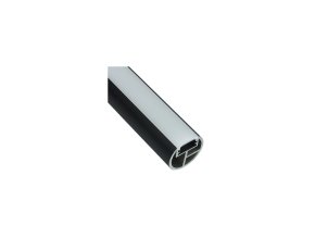 railing round profile for led strips 2m cerna mlecna