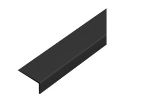 dokoncovaci hladky profil l 10 20 cerna matna