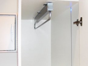 Výsuvný šatní věšák 800 mm stříbrný