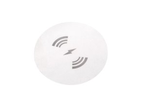 Skrytá bezdrátová nabíječka Airtop 2 – Qi 10 W, černá, průměr 60 mm
