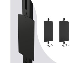 Držáky pro sklopnou šatní tyč ZERO – pár, černá struktura