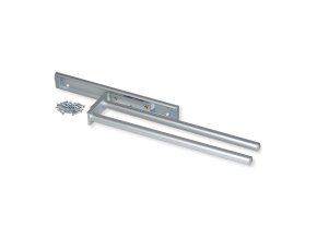 Výsuvný držák na utěrky se 2 rameny, 310 / 440 mm, hliník matný