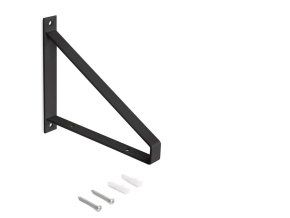 Designová policová podpěra TRIANG – černá matná