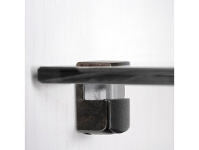 Podpěra skleněné police černá oxice