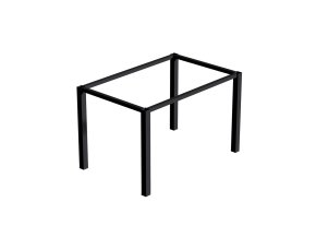 Ocelová stolová konstrukce 50×50 mm – černý rám + nohy