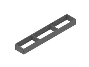 ramecek legrabox ambia line 100 x 600 mm sedy