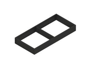 ramecek legrabox ambia line 200 x 450 mm cerna