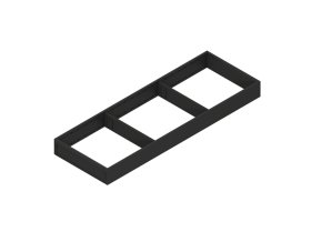 ramecek legrabox ambia line 200 x 600 mm cerna