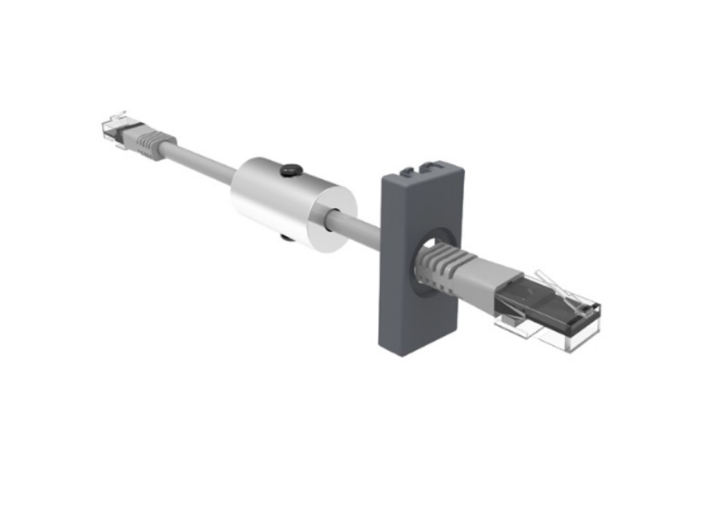 IBConnect Modul RJ45 CAT6 s 3m kabelem - malý 1/2 Barva: antracit