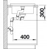 Granitový dřez Blanco ADON XL 6 S perlově šedá + dřevěná krájecí deska, nerez drát. koš a excentr 520524  + Sanitární silikon + Designové masivní dřevěné krájecí prkénko z akácie