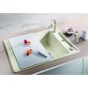 Granitový dřez Blanco AXIA III 45 S InFino antracit + skleněná krájecí deska a excentr 523183  + Sanitární silikon + Designové masivní dřevěné krájecí prkénko z akácie