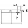 Granitový dřez Blanco AXIA III XL 6 S InFino tartufo + skleněná krájecí deska a excentr 523517  + Sanitární silikon + Designové masivní dřevěné krájecí prkénko z akácie