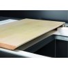Granitový dřez Blanco COLLECTIS 6 S InFino káva dřez vpravo + miska s víkem antracit a excentr 523353  + Sanitární silikon + Designové masivní dřevěné krájecí prkénko z akácie
