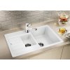 Granitový dřez Blanco LEGRA 6 S Compact béžová champagne 521306  + Sanitární silikon + Designové masivní dřevěné krájecí prkénko z akácie