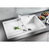 Granitový dřez Blanco METRA 45 S tartufo s excentrem 517345  + Sanitární silikon + Designové masivní dřevěné krájecí prkénko z akácie