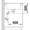 Granitový dřez Blanco METRA 5 S F montáž do roviny šedá skála s excentrem 519102  + Sanitární silikon + Designové masivní dřevěné krájecí prkénko z akácie