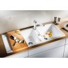 Granitový dřez Blanco METRA 8 S antracit 513071  + Sanitární silikon + Designové masivní dřevěné krájecí prkénko z akácie
