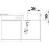 Granitový dřez Blanco METRA XL 6 S F montáž do roviny bílá s excentrem 516522  + Sanitární silikon + Designové masivní dřevěné krájecí prkénko z akácie