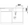 Granitový dřez Blanco METRA XL 6 S F montáž do roviny kávová s excentrem 519157  + Sanitární silikon + Designové masivní dřevěné krájecí prkénko z akácie