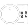 Granitový dřez Blanco RONDO bílá 511621  + Sanitární silikon + Designové masivní dřevěné krájecí prkénko z akácie