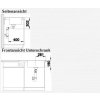 Granitový dřez Blanco ZENAR XL 6 S Compact InFino bílá dřez vpravo s excentrem 523778  + Sanitární silikon + Designové masivní dřevěné krájecí prkénko z akácie