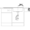Granitový dřez Blanco ZENAR XL 6 S InFino muškát dřez vpravo s excentrem 523972  + Sanitární silikon + Designové masivní dřevěné krájecí prkénko z akácie