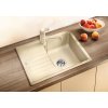Granitový dřez Blanco ZIA 40 S antracit 516918  + Sanitární silikon + Designové masivní dřevěné krájecí prkénko z akácie