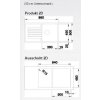 Granitový dřez Blanco ZIA 5 S káva  + Sanitární silikon + Designové masivní dřevěné krájecí prkénko z akácie