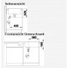 Granitový dřez Blanco ZIA XL 6 S Compact bílá 523277  + Sanitární silikon + Designové masivní dřevěné krájecí prkénko z akácie