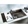 Granitový dřez Blanco ZIA XL 6 S Compact bílá s excentrem 523267  + Sanitární silikon + Designové masivní dřevěné krájecí prkénko z akácie