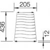 Granitový dřez Blanco ELON 45 S InFino antracit + odkapávací rošt nerez 524824  + Sanitární silikon + Designové masivní dřevěné krájecí prkénko z akácie