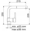 Kuchyňská vodovodní baterie Sinks MIX 3 P Metalblack