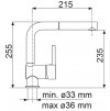 Kuchyňská vodovodní baterie Sinks MIX 3 P Titanium