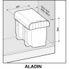 Vestavný odpadkový koš Sinks ALADIN 40 1x16 l