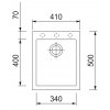 Granitový dřez Sinks CUBE 410 Sahara  + Čistič pro granitové dřezy SINKS
