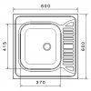 Nerezový dřez Sinks CLP-D 600 M 0,5mm matný  + Čistící pasta pro nerezové dřezy SINKS