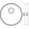 Nerezový dřez Sinks ROUND 450 V 0,6mm matný  + Čistící pasta pro nerezové dřezy SINKS