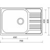 Nerezový dřez Sinks STAR 780 XXL V 0,7mm matný  + Čistící pasta pro nerezové dřezy SINKS