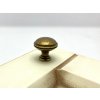 rustikalni nabytkova knopka anelo mosaz patina lesk detail 3