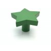 drevena nabytkova knopka hvezdicka zelena detail 1