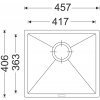 Granitový dřez Sinks FRAME 457 Granblack  + Čistící pasta pro nerezové dřezy SINKS