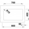 Blanco SUBLINE 700 U InFino Silgranit černá bez táhla