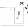 Blanco ZENAR 45 S-F InFino Silgranit černá dřez vpravo s excentrem bez přísl.