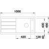 Blanco MEVIT XL 6 S Silgranit černá oboustranné provedení