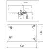 127945 sinks amanda 860 spodni montaz