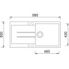 Sinks AMANDA 990 NANO Nanoblack